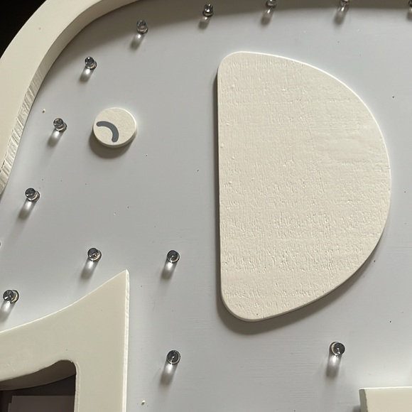 The Peanutshell Elephant White Elephant Marquee Wall Light - Picture 9 of 12